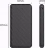 A product shot of a power bank with dimensions indicated. Produktbild-Vorschau