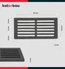 KOTARBAU Krbový rošt 30,7 x 15 cm Krbový rošt na popol Náhľad obrázku produktu 4