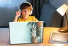MuchoWow® Laptop Aufkleber Sticker Cover Ananas - Blau - Produktbild-Vorschau 3