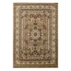 A top-down view of a rectangular oriental rug with intricate patterns. Produktbild-Vorschau