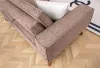 Braun Ecksofa Wohnzimmer Polstersofa Designer Textil Luxus Produktbild-Vorschau 3