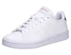 A white Adidas Advantage women's sneaker with rose gold accents. Podgląd zdjęcia produktu