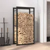 vidaXL Stojak na drewno opałowe czarny matowy 50x28x94 cm Podgląd zdjęcia produktu 9