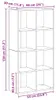 vidaXL Artisan dubová knihovna 66x30x130 cm materiál na Náhled obrázku produktu 7