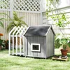 PawHut Niche pour chien extérieur en bois, avec terrasse et Voir les images du produit 9