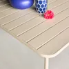 sweeek - Gartentisch aus Stahl 6-8 Plätze - Beige Produktbild-Vorschau 5