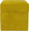 Pufa welurowa ZEFIR DOT 40x40 cm kwadratowa z pojemnikiem Podgląd zdjęcia produktu 3