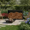 Étagère à bois Relaxdays avec couvercle, pour bûches à Voir les images du produit 8