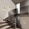 ZMH Wandlampe Innen LED Wandleuchte Schwarz Wand Lampe für Produktbild-Vorschau 4
