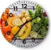 Wanduhr - Rund - Glasuhr - Essen Gemüse Essen frisch - Produktbild-Vorschau 1