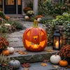 Kürbis-Laternen als LED Halloween-Deko Windlichter 2er Set Produktbild-Vorschau 6