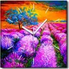 Coloray Uhr auf Leinwand 30x30 cm Wand Uhr Dekoration Produktbild-Vorschau 1