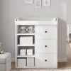 Commode à langer Flieks avec 3 tiroirs et étagère, commode Voir les images du produit 3