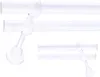 A close-up view of a white double curtain rod with mounting hardware. Produktbild-Vorschau