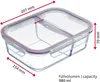 Recipiente hermético de vidrio Westmark, 980 ml, con 2 Vista previa de la imagen del producto 6