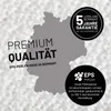 A graphic overlay on a background of white beads, featuring text and graphics related to product quality and origin. Podgląd zdjęcia produktu
