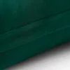 A close-up view of a dark green fabric, likely a pillowcase, showing a seam. Produktbild-Vorschau
