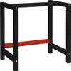 vidaXL Werkbankgestell Metall 80x57x79 cm Schwarz und Rot Produktbild-Vorschau 7