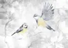Selbstklebende Folie Fototapete - Watercolor Tit - Second Produktbild-Vorschau 5