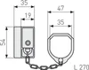 CATENA PORTA ABUS "SK 89 S" 21540 serratura.sk89-s-sb Anteprima dell’immagine prodotto 6
