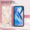 OnePlus Ace Hülle, Marmor Motiv Kunstleder Tasche Wallet Produktbild-Vorschau 4