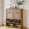Schuhschrank BEALIFE 95x24x102 cm mit 4 Kippfächern & 2 Produktbild-Vorschau 5