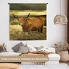 MuchoWow® Wandteppich Wandbehang Schottische Hochlandrind - Produktbild-Vorschau 2