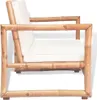 vidaXL Canapé de jardin 2 places avec coussins en bambou Voir les images du produit 10
