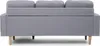 Ecksofa reversibel aus Stoff "Gabby" -  3-Sitzer - Hellgrau Produktbild-Vorschau 4
