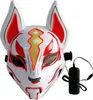 10 Farbe Fuchs Vollmaske Neonlichter Halloween Party Led Produktbild-Vorschau 1