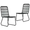 vidaXL 3-tlg. Garten-Essgruppe Poly Rattan und Glas Produktbild-Vorschau 3