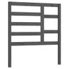 The Living Store Bett-Kopfteil Grau 96x4x104 cm Massivholz Produktbild-Vorschau 3