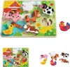 Tooky Toy Dřevěné puzzle Montessori Zvířátka F Náhled obrázku produktu 9