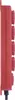 Steckdosenleiste  3 m / 4 Steckdosen / Schalter / rot / Gummi-Neopren / 1,5 m2 Voir les images du produit