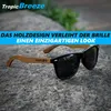 TropicBreeze Walnussholz Sonnenbrille Herren Damen Holz Produktbild-Vorschau 3