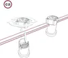 Súprava Creative-Cables s dvojitým krúžkom pre tienidlo E27 Náhľad obrázku produktu 6