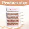 Braune Wimpern, 200 Stück Braune Wimpern-Cluster, Produktbild-Vorschau 4