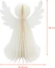 ED Ange en papier blanc chaud illuminé avec minuterie - 28 Voir les images du produit 2