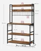 Diagram of a shelving unit with dimensions and weight capacities indicated. Náhled obrázku produktu