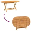 vidaXL Klappbarer Gartentisch 160x85x75 cm Massivholz Produktbild-Vorschau 4