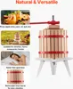 SucceBuy Pressa manuale per frutta 12L con cesto in legno Anteprima dell’immagine prodotto 6