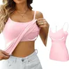 ASKSA Dámské spodní tričko Bra Shirt Basic U-Neck Built-in Náhled obrázku produktu 1