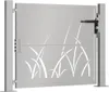 vidaXL Gartentor 100x75 cm Cortenstahl Gras-Design Produktbild-Vorschau 3