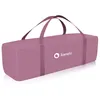 A pink travel cot bag with handles and a logo. Anteprima dell’immagine prodotto