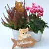 Gartenfigur Dekofigur Katze Willkommen Produktbild-Vorschau 6