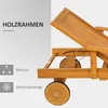 Sonnenliege Holz klappbar Gartenliege mit Seitentisch, Produktbild-Vorschau 7