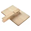Clayre & Eef Tablica kredowa 8x2x8 cm czarne drewno Podgląd zdjęcia produktu 2
