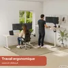 AREBOS Structure de Bureau Électrique Réglable en Hauteur Voir les images du produit 4