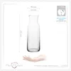 PLATINUX Karaffe aus Glas 1000ml (max. 1130ml) Produktbild-Vorschau 4