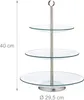 relaxdays Etagere trasparente/argentato 40,0 cm Anteprima dell’immagine prodotto 4